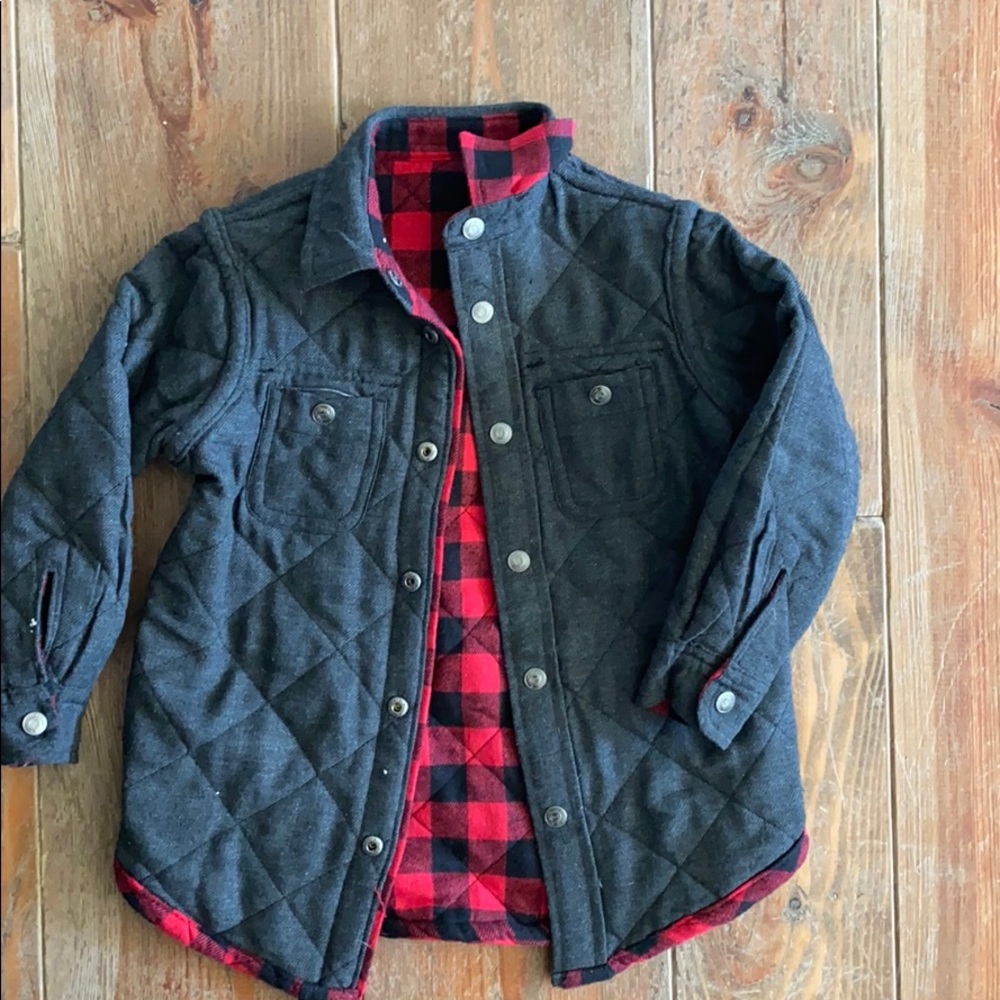 Tailor vintage reversible plaid jacket